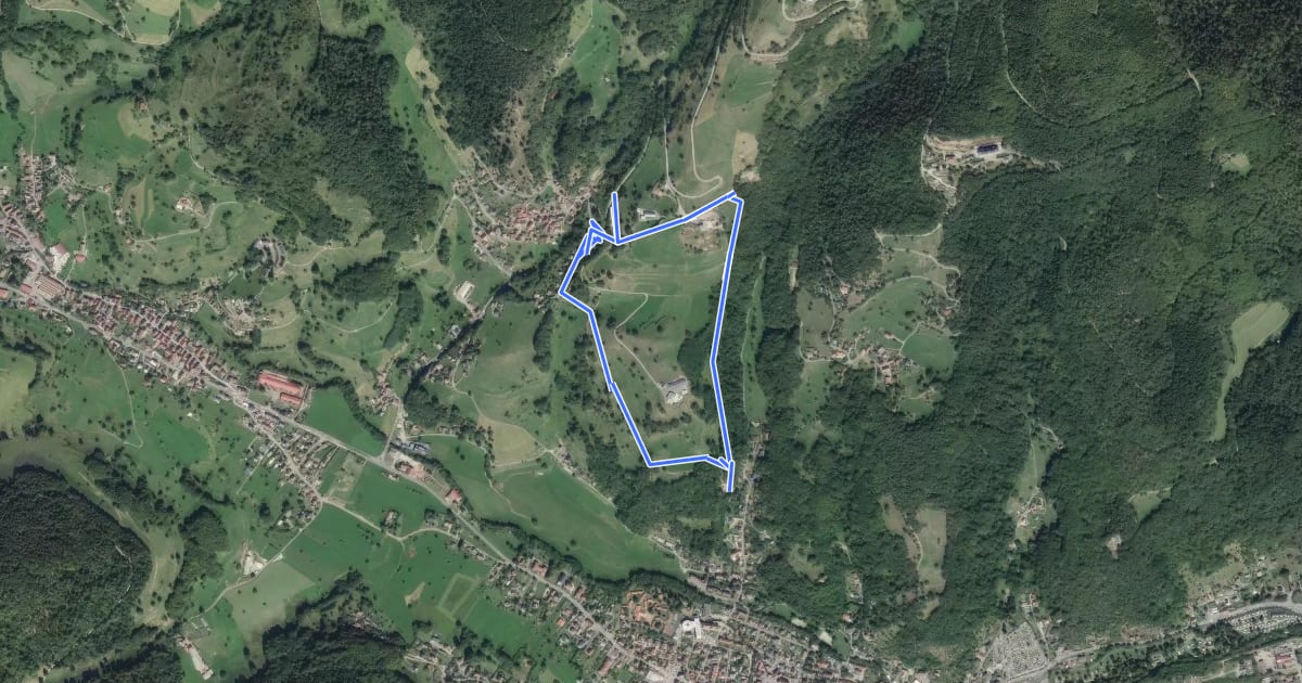 Маршрут Circuit du Rosskopf на спутниковом снимке