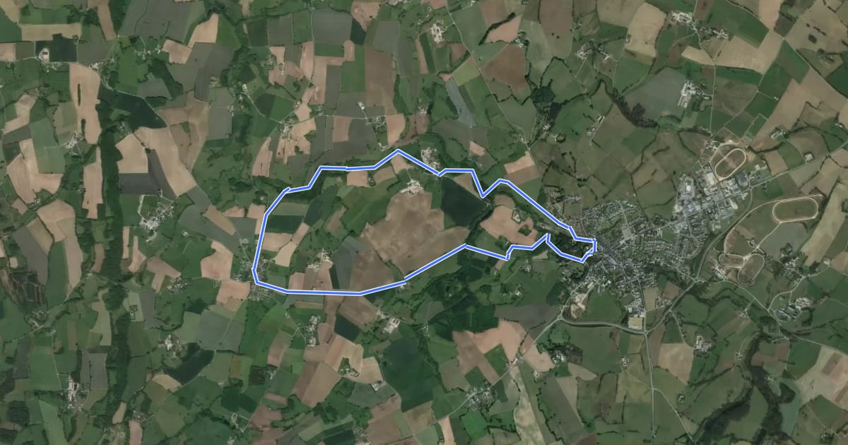 Маршрут Circuit du ruisseau на спутниковом снимке