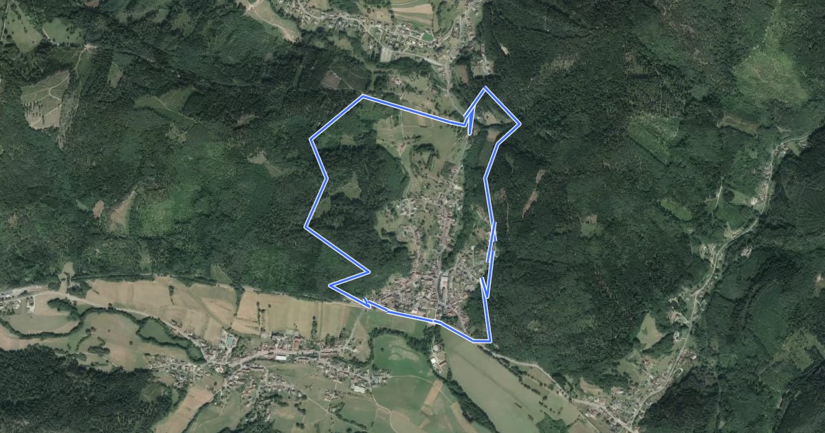 Маршрут Circuit du Senkel на спутниковом снимке