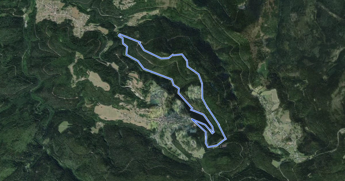 Маршрут Circuit du Sickert на спутниковом снимке
