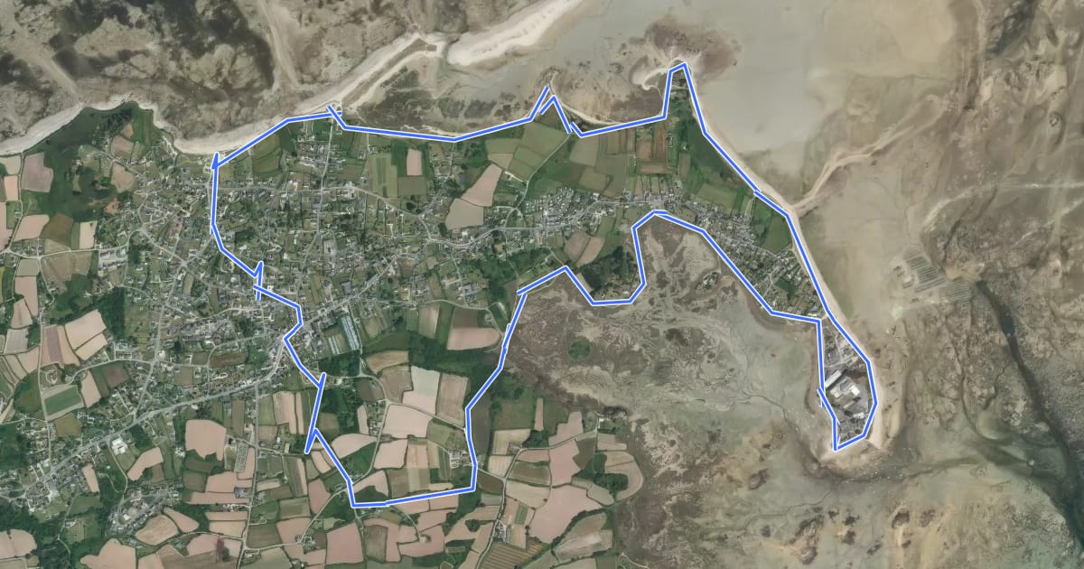 Маршрут Circuit du Sillon de Talbert на спутниковом снимке