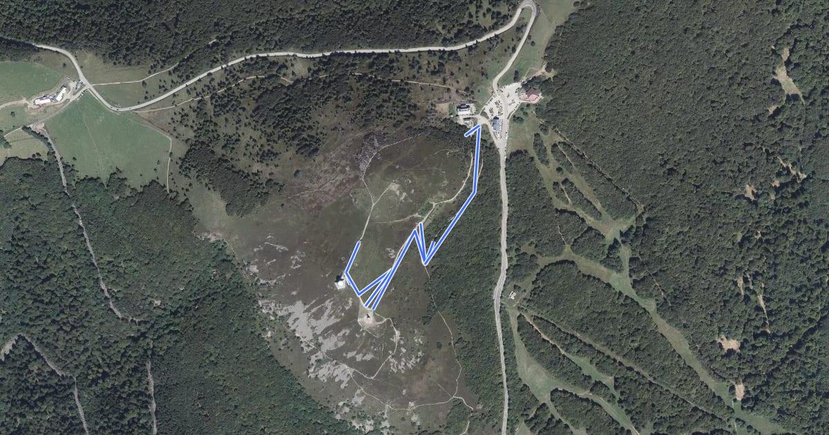 Маршрут Circuit du Sommet на спутниковом снимке
