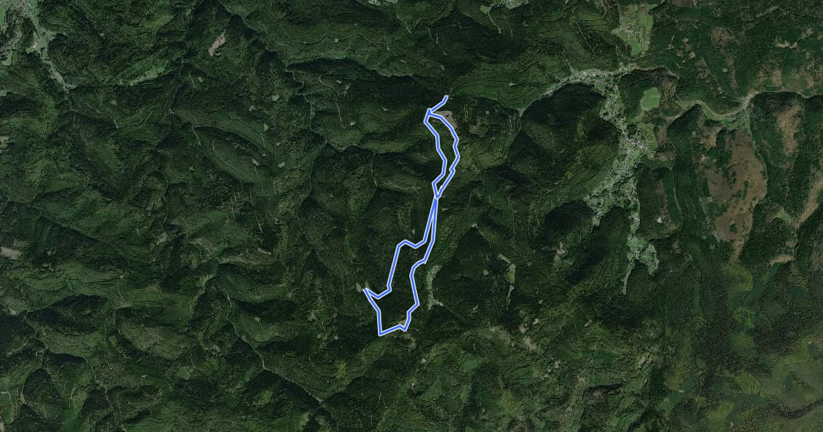 Маршрут Circuit du Spitzberg на спутниковом снимке
