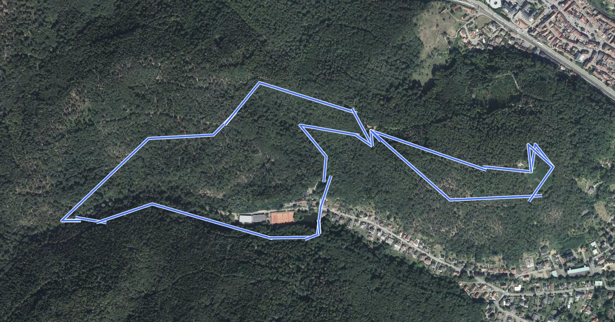 Маршрут Circuit du Staufen на спутниковом снимке