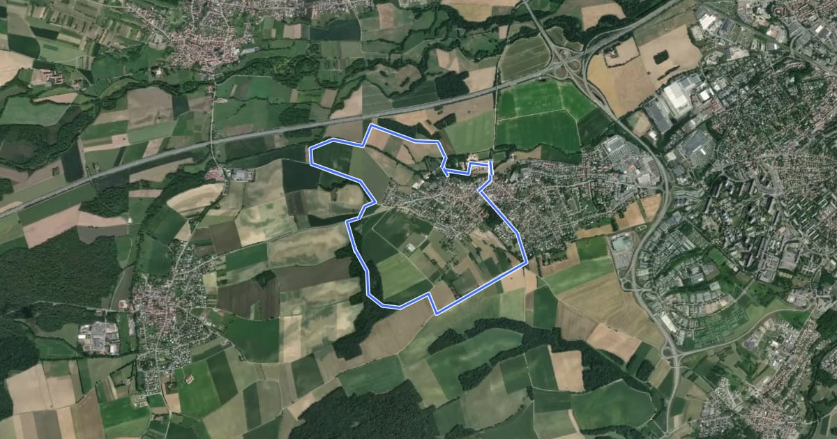Маршрут Circuit du Steinbachlein Morschwiller-le-bas на спутниковом снимке
