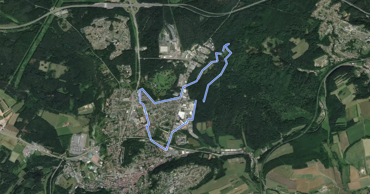 Маршрут Circuit du Steinberg на спутниковом снимке