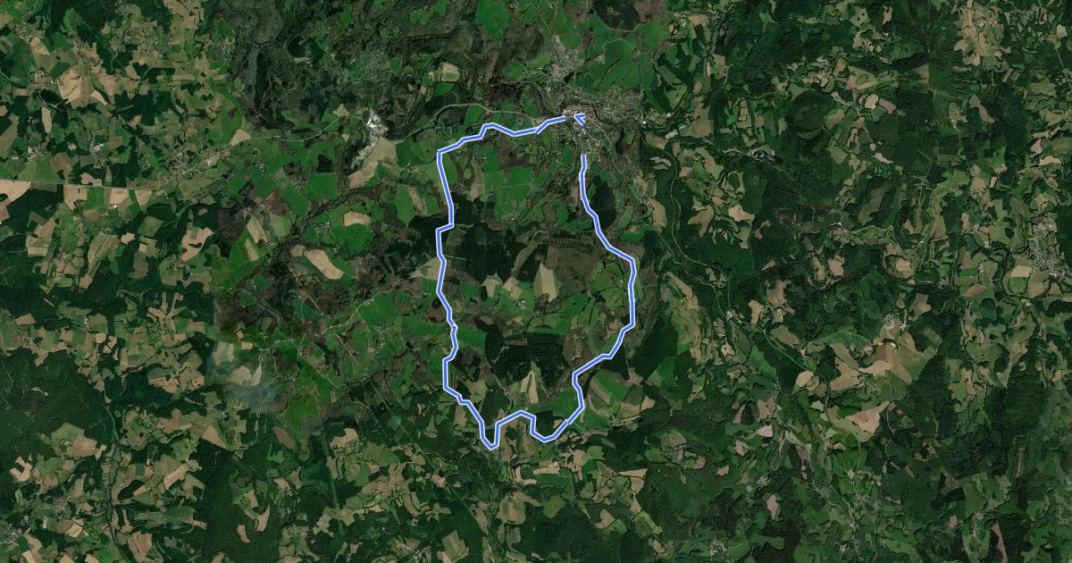 Маршрут Circuit du suquet de la Grolle на спутниковом снимке