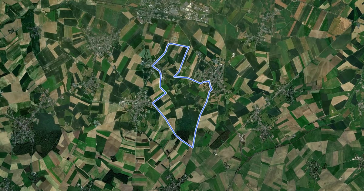Маршрут Circuit du Tronquoy на спутниковом снимке