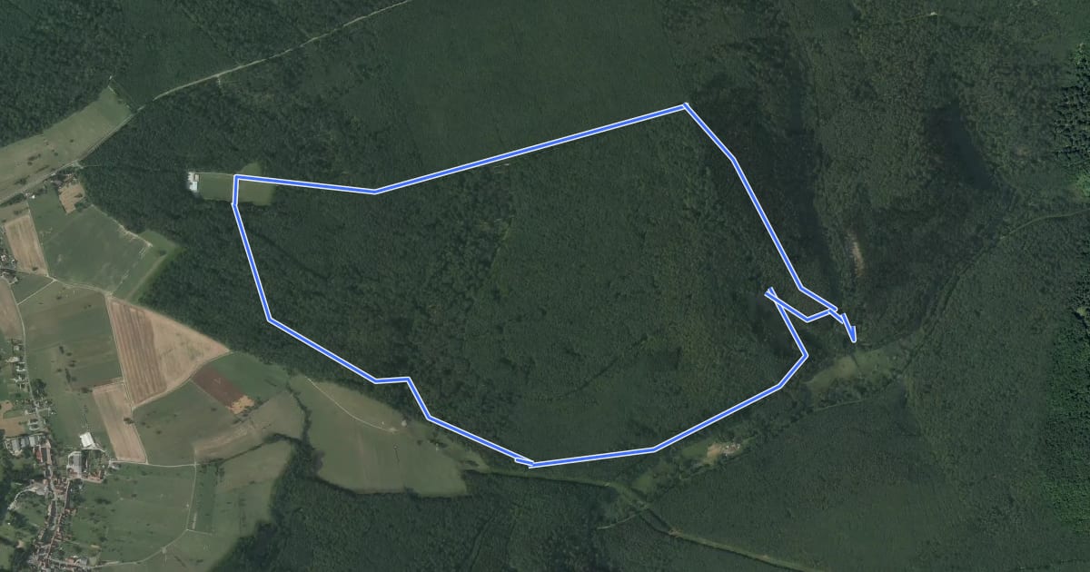 Маршрут Circuit du tumulus на спутниковом снимке