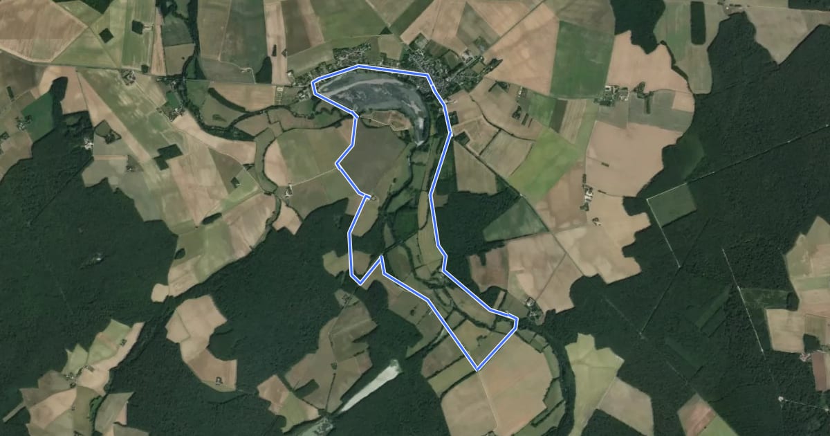 Маршрут Circuit du Val d'Arnon на спутниковом снимке