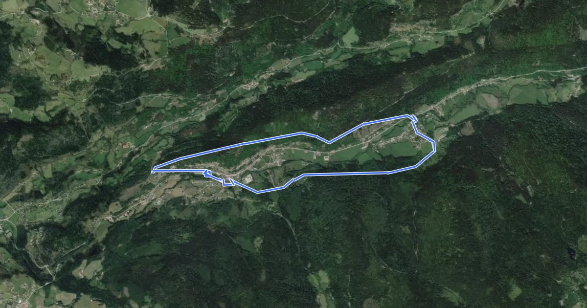 Маршрут Circuit du Village на спутниковом снимке