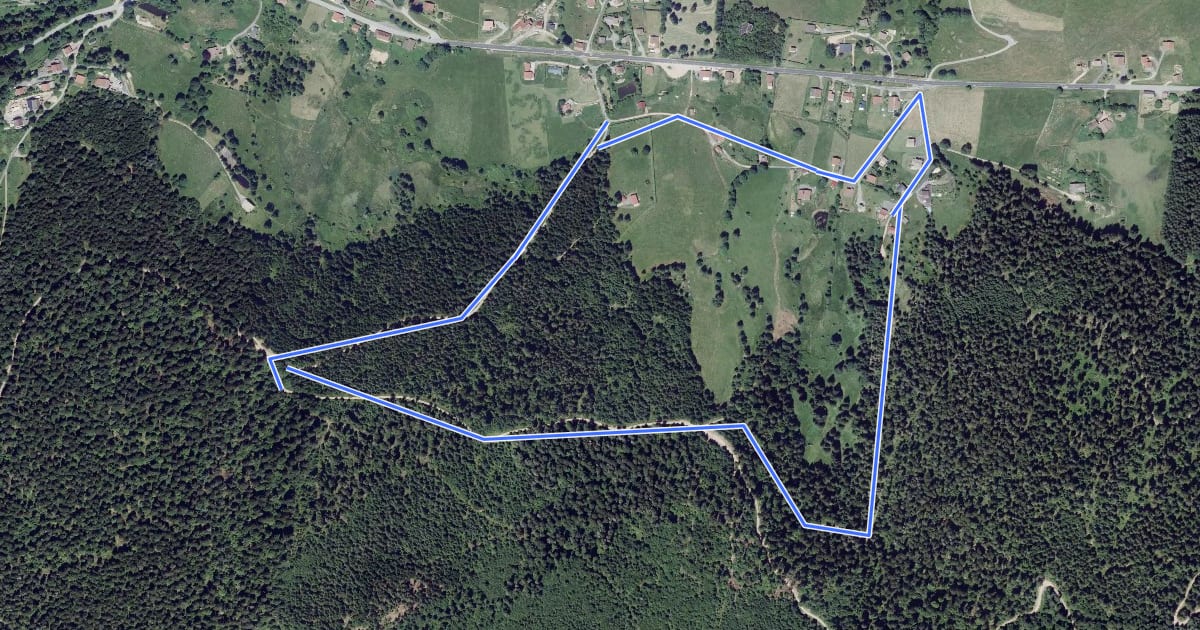 Маршрут Circuit du Wimbar на спутниковом снимке