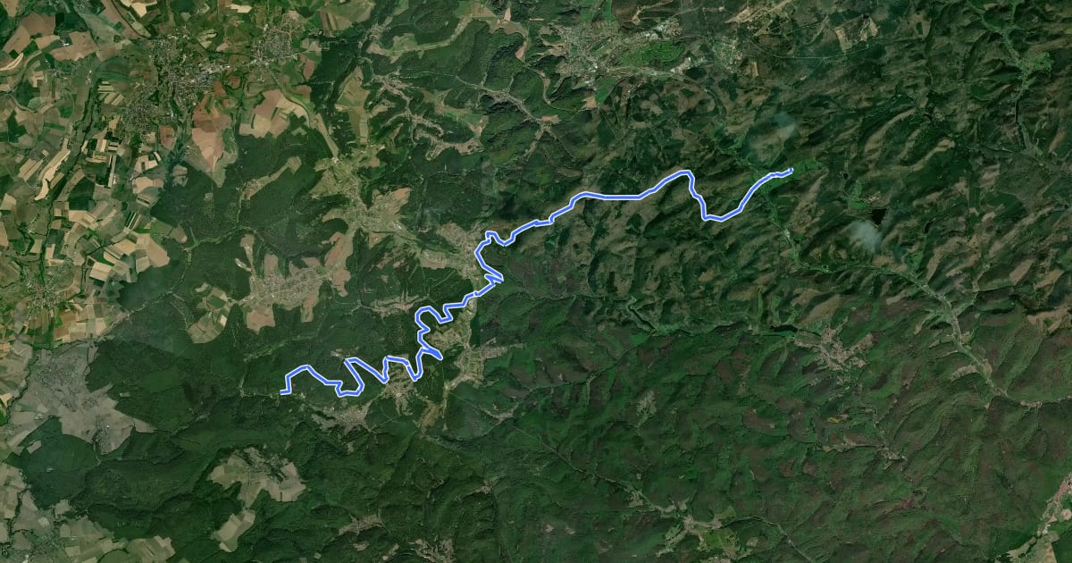 Маршрут Circuit entre l’Alsace et la Moselle-section 2 на спутниковом снимке