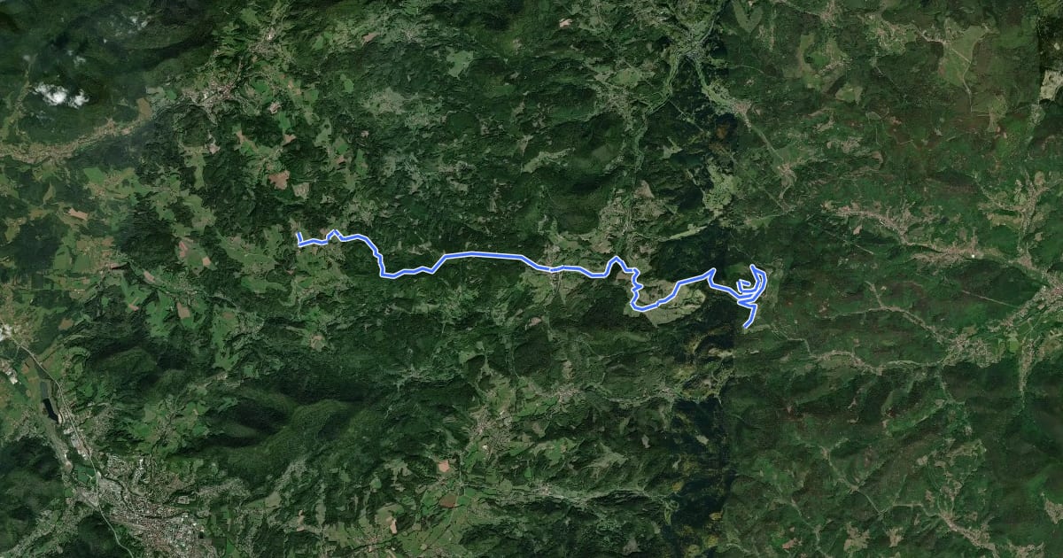 Маршрут Circuit entre l’Alsace et les Vosges-section 3 на спутниковом снимке