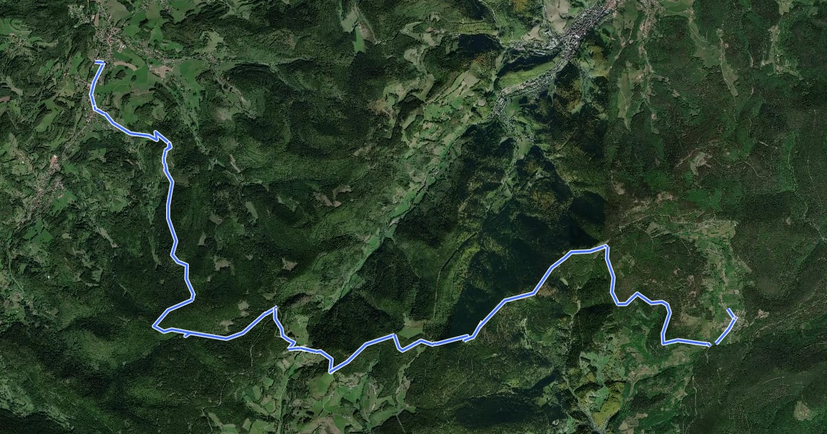 Маршрут Circuit entre l’Alsace et les Vosges-section 6 на спутниковом снимке