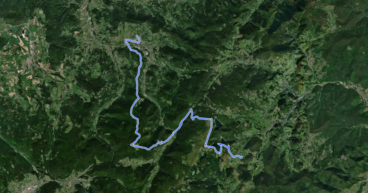 Маршрут Circuit entre l’Alsace et les Vosges-section 8 на спутниковом снимке