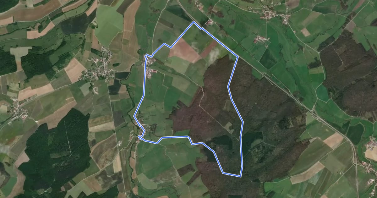 Маршрут Circuit entre Madon et forêt на спутниковом снимке