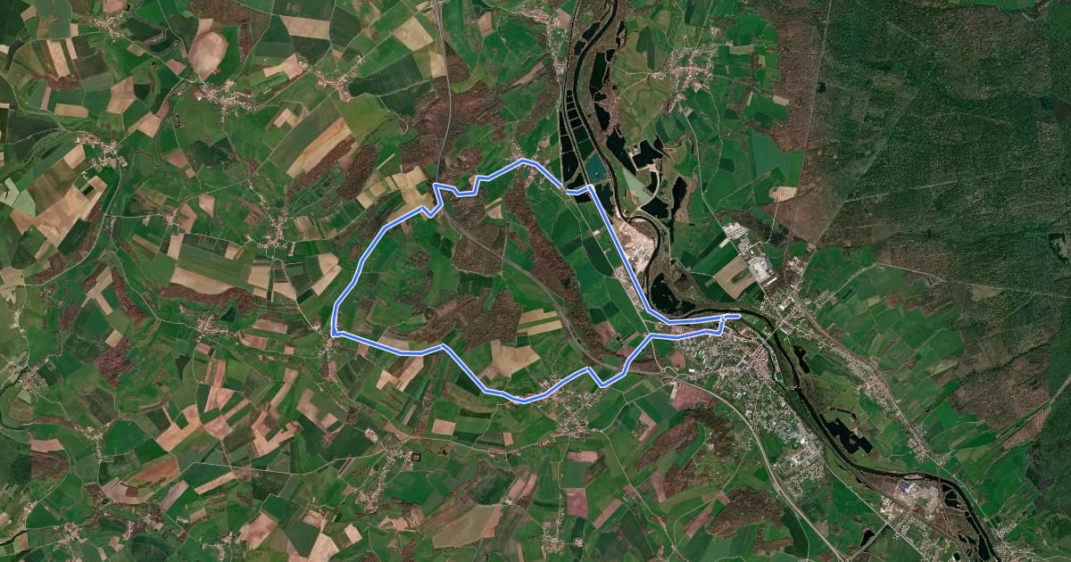 Маршрут Circuit entre Vignes et Clochers на спутниковом снимке