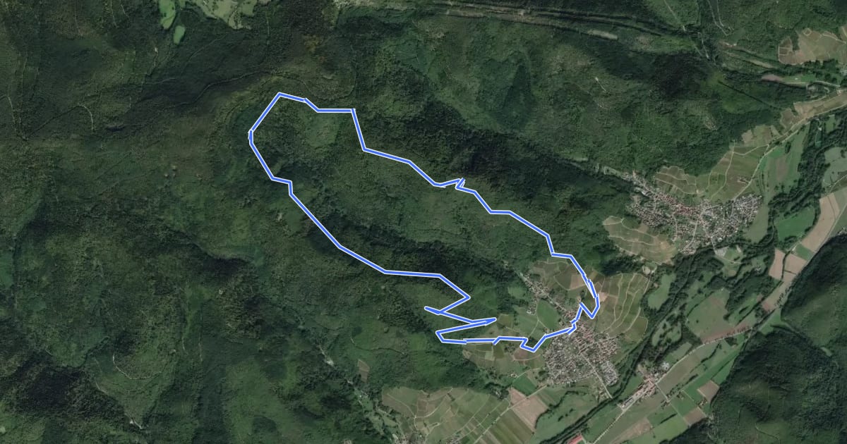 Маршрут Circuit Fontaine Briant на спутниковом снимке
