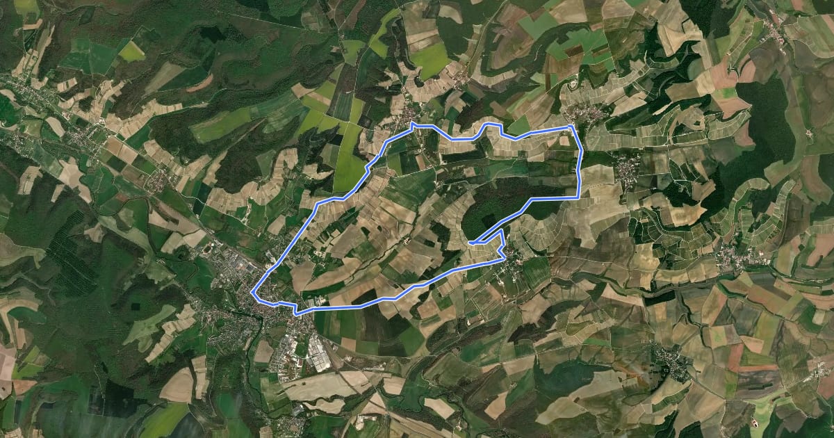 Маршрут Circuit Gaston Cheq на спутниковом снимке