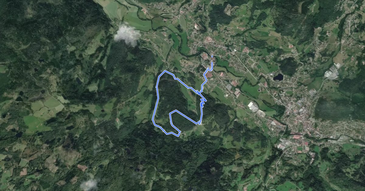 Маршрут Circuit Grammont на спутниковом снимке