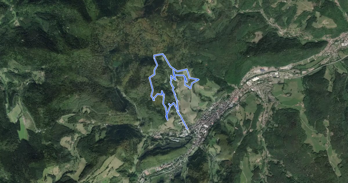 Маршрут Circuit Grande Plaine на спутниковом снимке