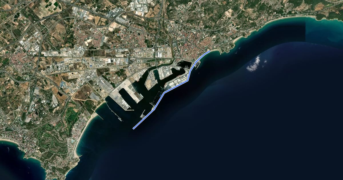 Маршрут Circuit inclusiu de Tarragona на спутниковом снимке