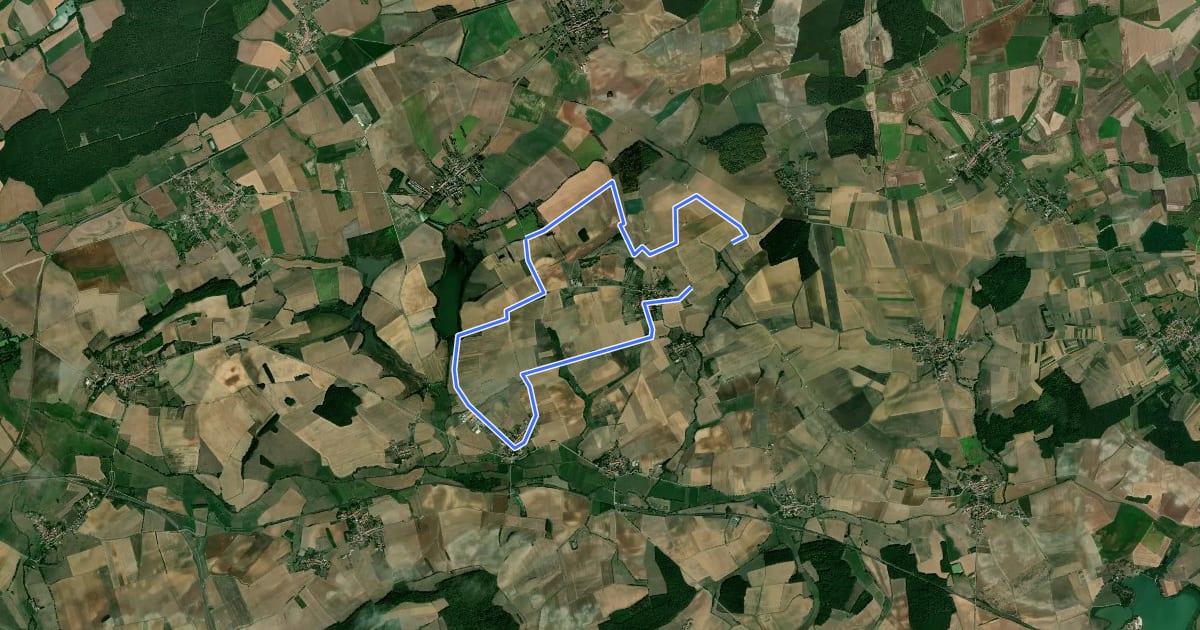 Маршрут Circuit L’Allée Saint-Pierre на спутниковом снимке