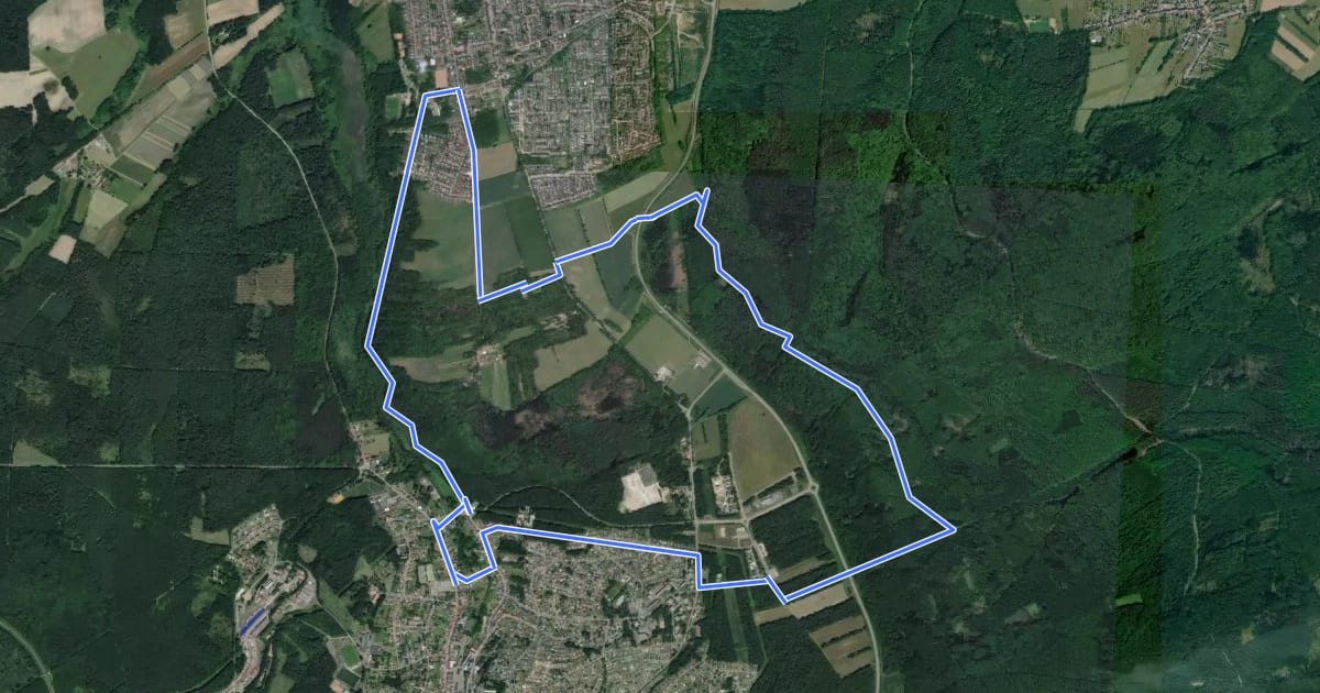 Маршрут Circuit l'ancien Tramway на спутниковом снимке