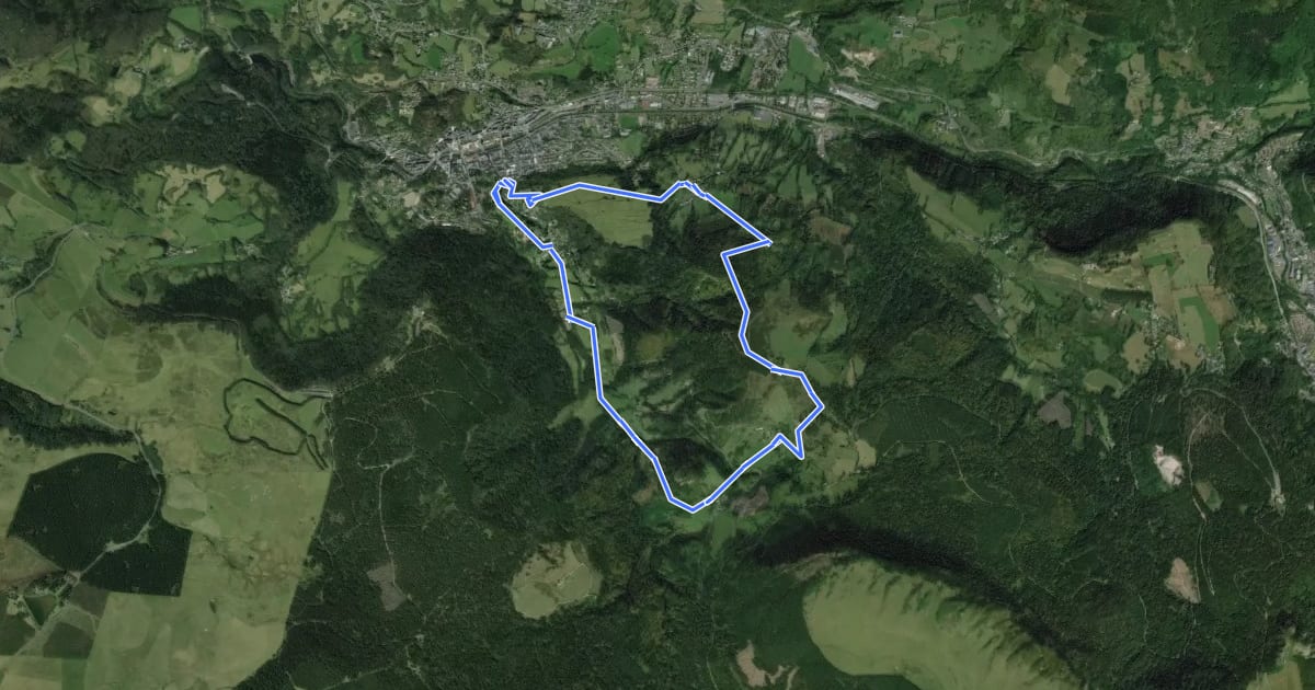 Маршрут Circuit La Roche De Vendeix на спутниковом снимке