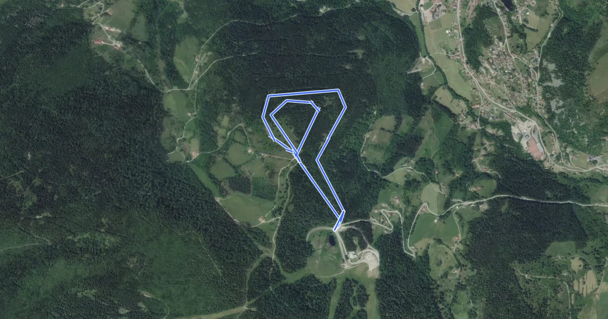 Маршрут Circuit La Ronde Bruche на спутниковом снимке