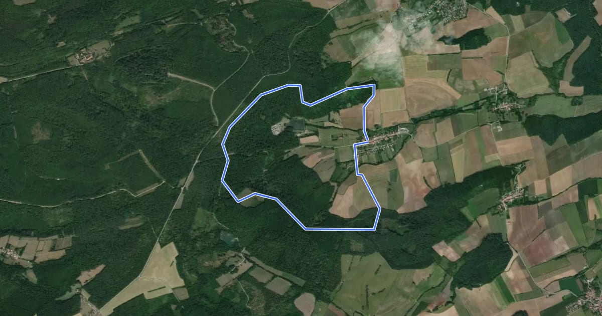 Маршрут Circuit La voie de 60 на спутниковом снимке