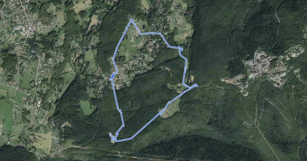 Маршрут Circuit Labaroche Évaux на спутниковом снимке