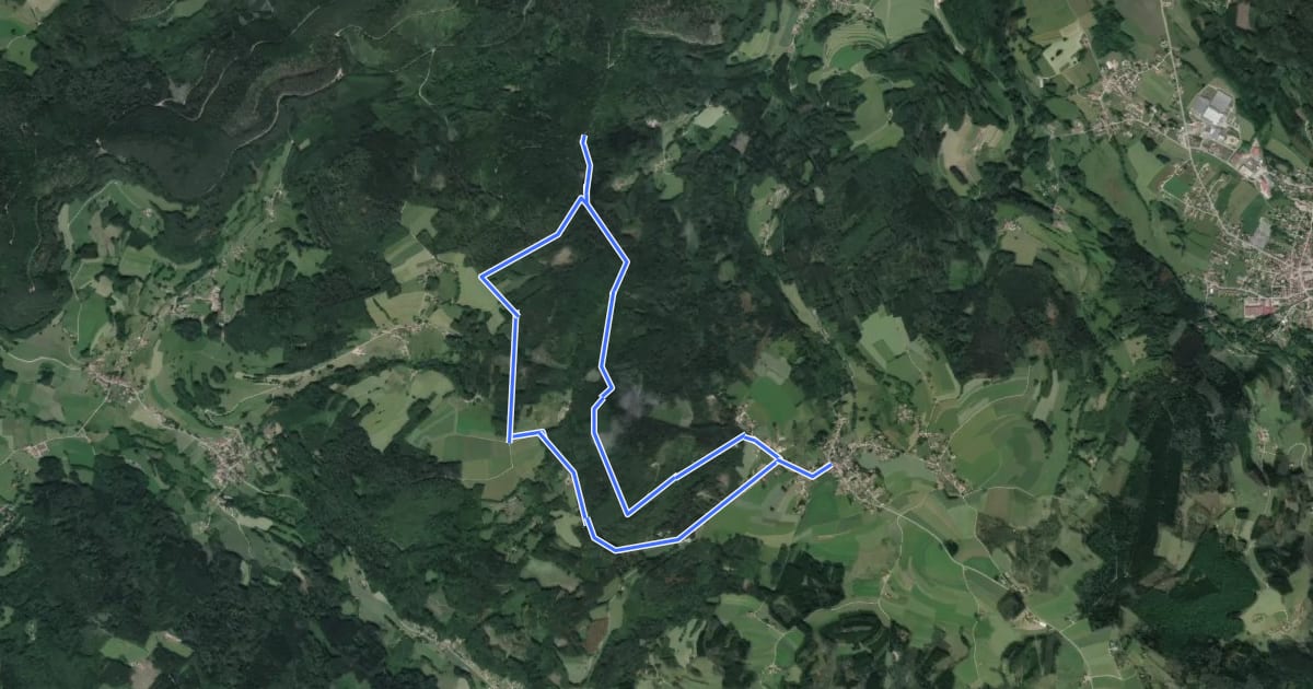 Маршрут Circuit Laleu Colline на спутниковом снимке