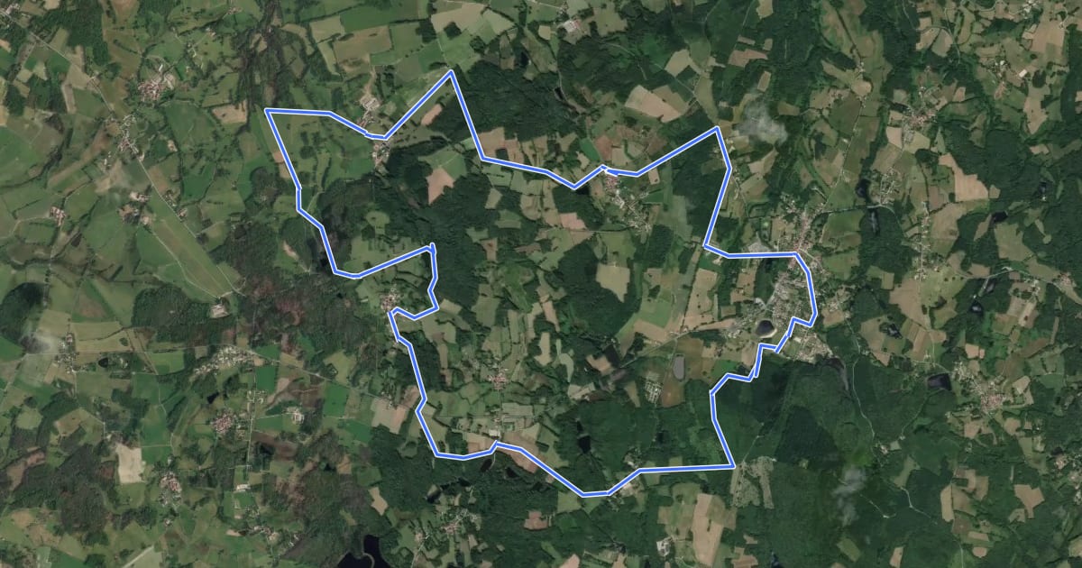 Маршрут Circuit Las Pradas на спутниковом снимке
