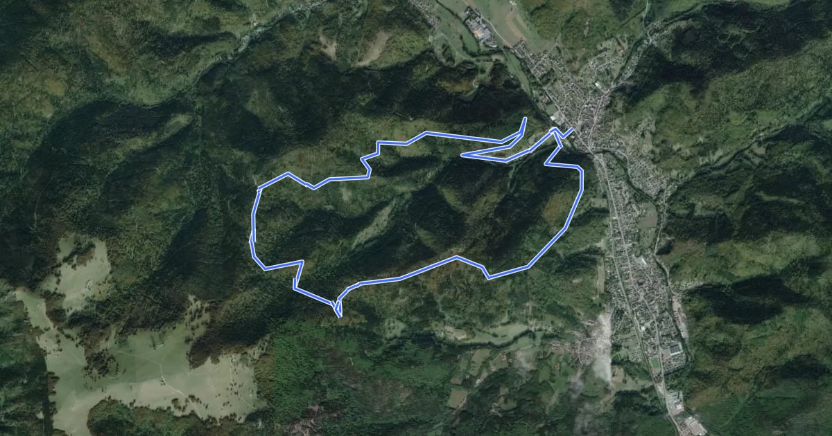 Маршрут Circuit Le Blaufels на спутниковом снимке