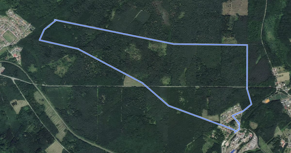 Маршрут Circuit le chemin du Mineur на спутниковом снимке