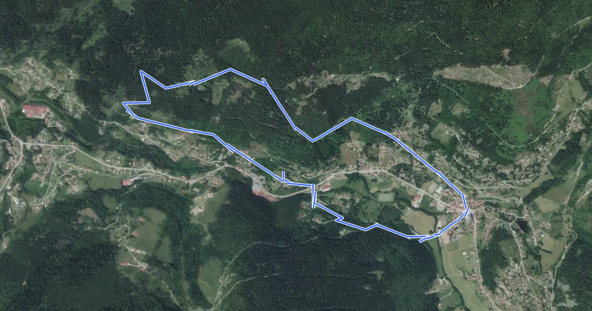 Маршрут Circuit Le Daval на спутниковом снимке