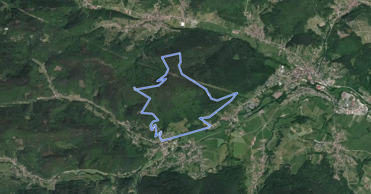 Маршрут Circuit Le Honel на спутниковом снимке