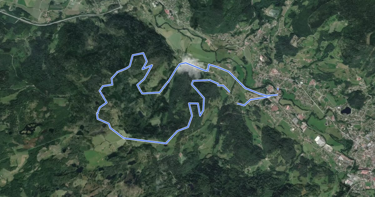 Маршрут Circuit Le Linqueny на спутниковом снимке