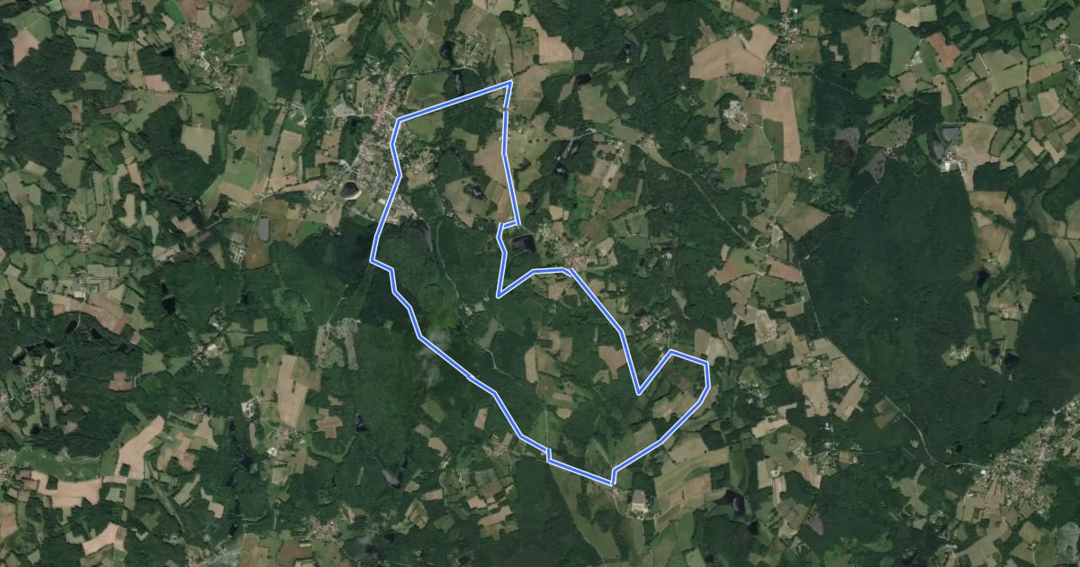Маршрут Circuit Le Paradis на спутниковом снимке