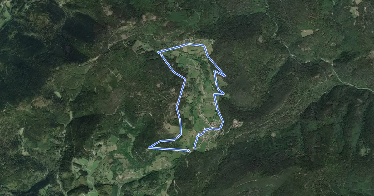 Маршрут Circuit Le Schlueck на спутниковом снимке