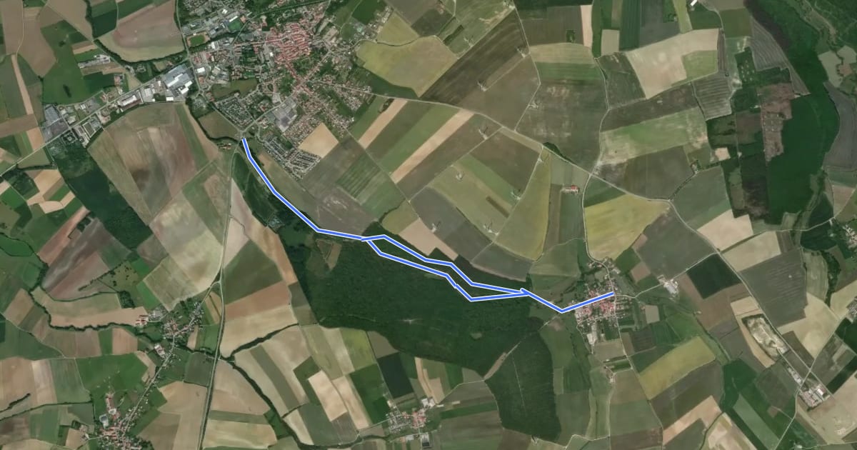 Маршрут Circuit le sentier du Buchwald на спутниковом снимке
