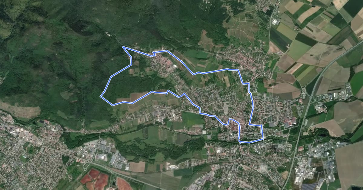 Маршрут Circuit "Les Cigognes" 11 Km на спутниковом снимке