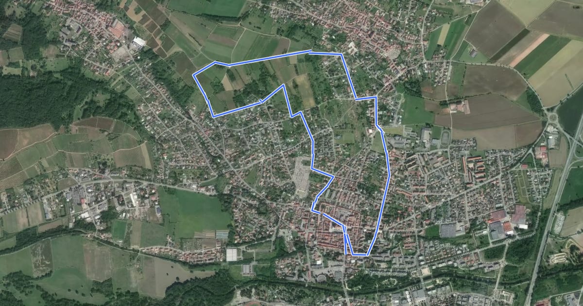 Маршрут Circuit "Les Cigognes" 5 Km на спутниковом снимке