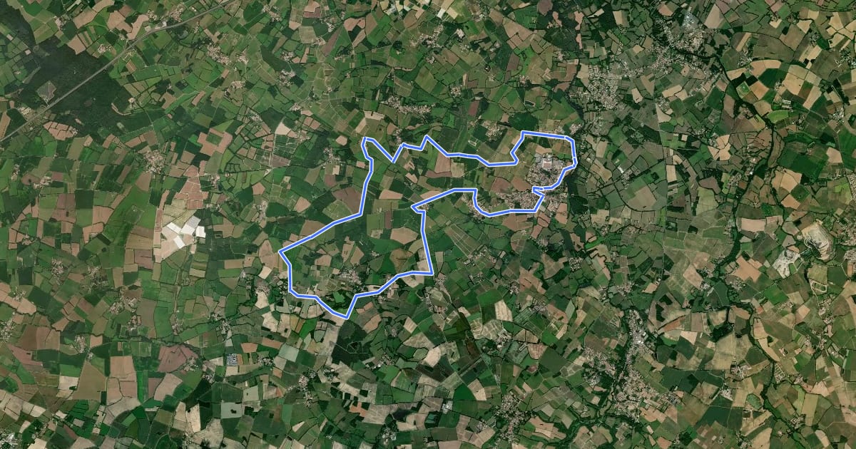 Маршрут Circuit les Villages (La Limouzinière) на спутниковом снимке