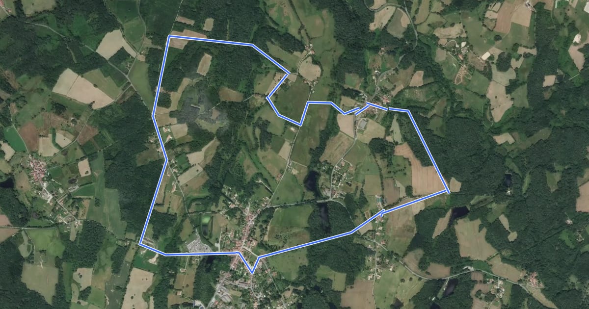 Маршрут Circuit Lo Charbé на спутниковом снимке