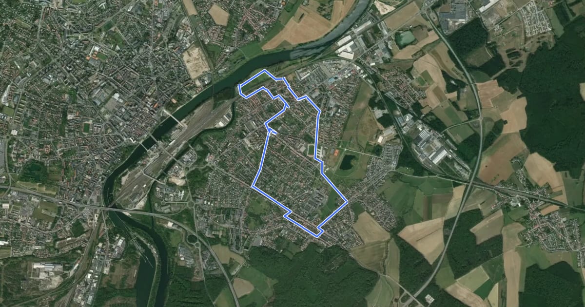 Маршрут Circuit Mermoz на спутниковом снимке
