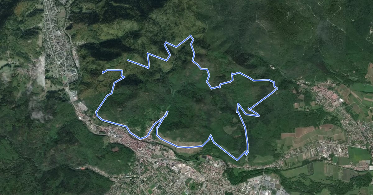 Маршрут Circuit n°13 на спутниковом снимке