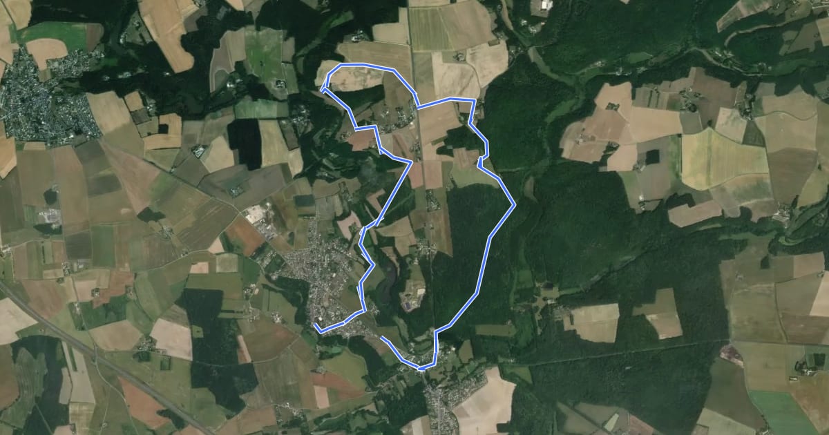 Маршрут Circuit n°2 La Grande Cérelloise - Cérelles на спутниковом снимке